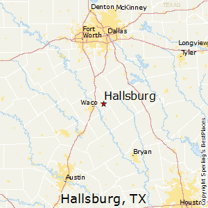 Hallsburg,Texas Map