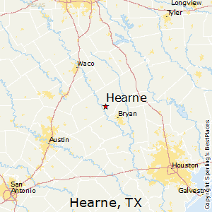 Hearne,Texas Map