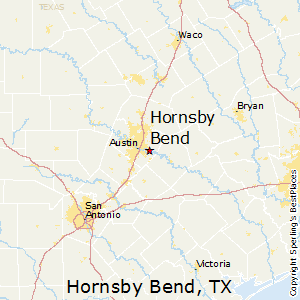 Hornsby_Bend,Texas Map