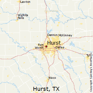 Hurst,Texas Map