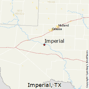 Imperial,Texas Map