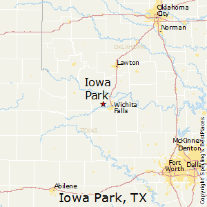 Iowa_Park,Texas Map