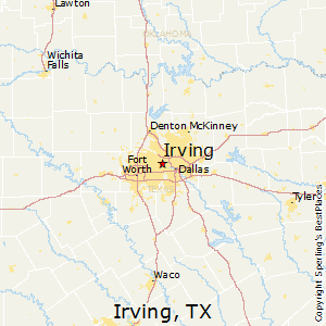 Irving,Texas Map