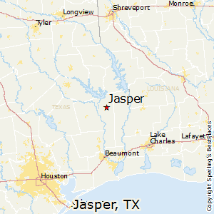 Jasper,Texas Map