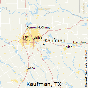 Kaufman,Texas Map