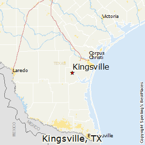 Kingsville,Texas Map