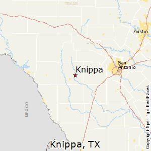 Knippa,Texas Map