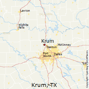 Krum,Texas Map