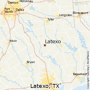 Latexo,Texas Map