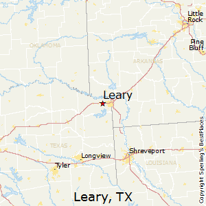 Leary,Texas Map