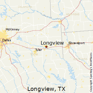 Longview,Texas Map