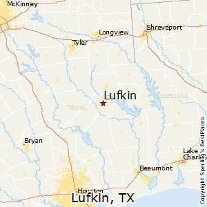Lufkin,Texas Map