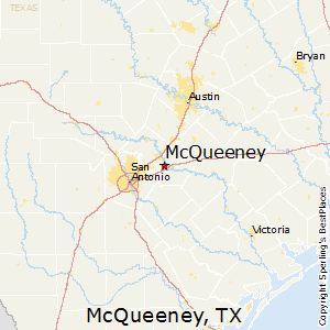 McQueeney,Texas Map