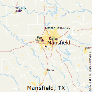 Mansfield,Texas Map