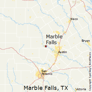 Marble_Falls,Texas Map