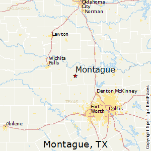 Montague,Texas Map