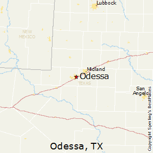 Odessa,Texas Map