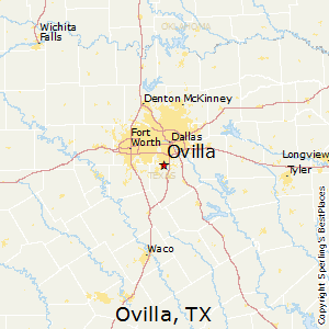 Ovilla,Texas Map
