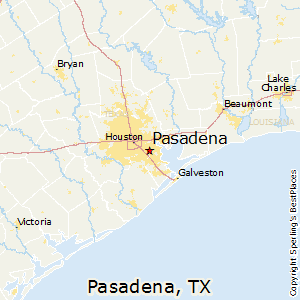 Pasadena,Texas Map