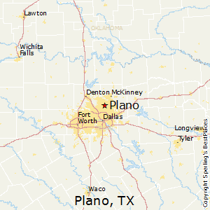 Plano,Texas Map