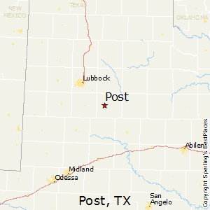 Map Of Post Texas Best Places to Live in Post, Texas