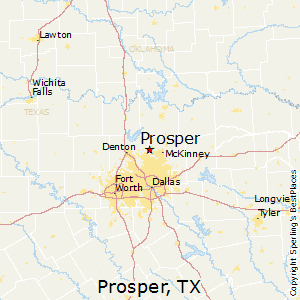 Prosper,Texas Map