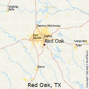 Red_Oak,Texas Map