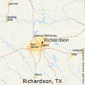 Richardson,Texas Map