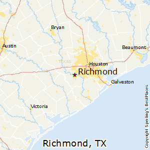 Richmond,Texas Map