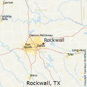 Rockwall,Texas Map