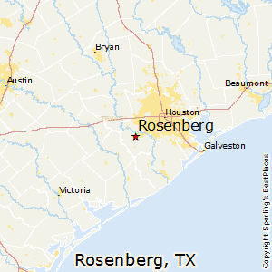 Rosenberg,Texas Map