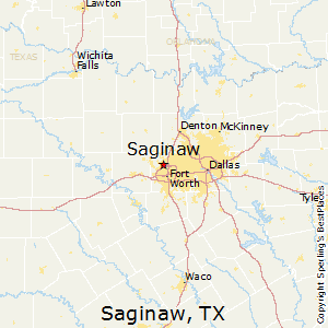 Saginaw,Texas Map
