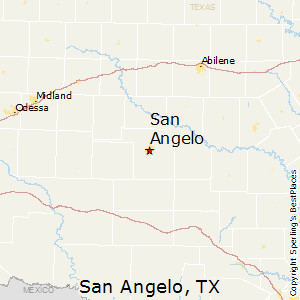 San_Angelo,Texas Map