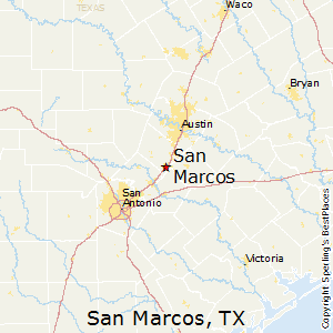 San_Marcos,Texas Map