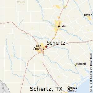 Schertz,Texas Map