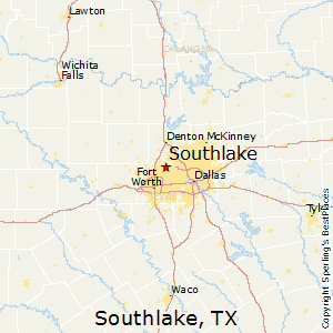Southlake,Texas Map