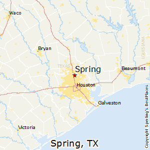 Spring,Texas Map