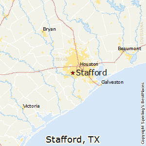 Stafford,Texas Map