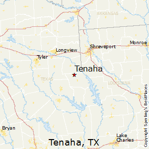 Tenaha,Texas Map