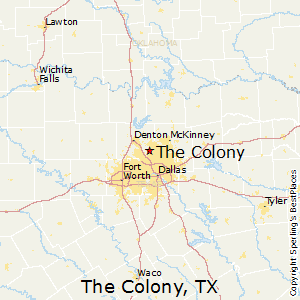 The_Colony,Texas Map