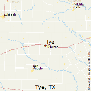 Tye,Texas Map