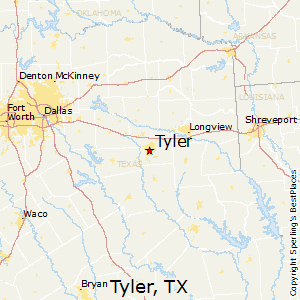 Tyler,Texas Map