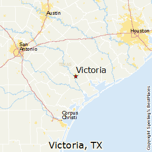 Victoria,Texas Map