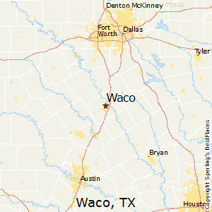 Waco,Texas Map