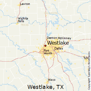Westlake,Texas Map