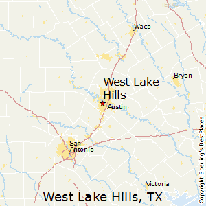 West_Lake_Hills,Texas Map