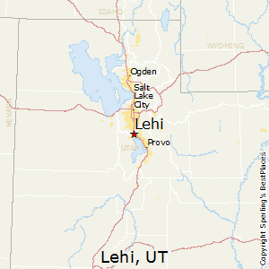 Lehi,Utah Map