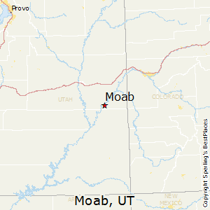 Moab,Utah Map