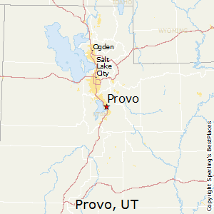 Provo,Utah Map