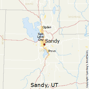 Sandy,Utah Map